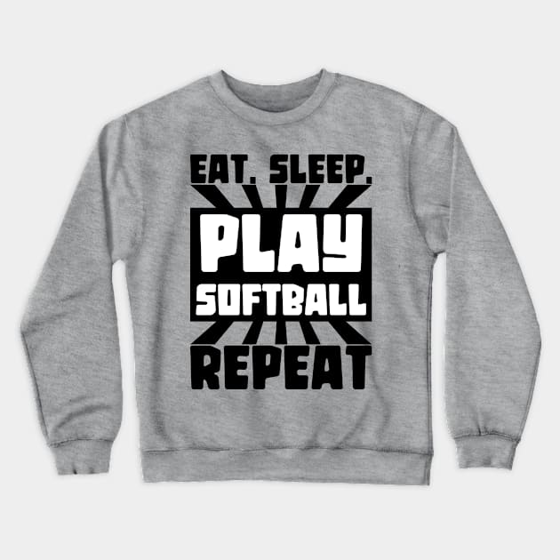 Softball Player Crewneck Sweatshirt by Socity Shop